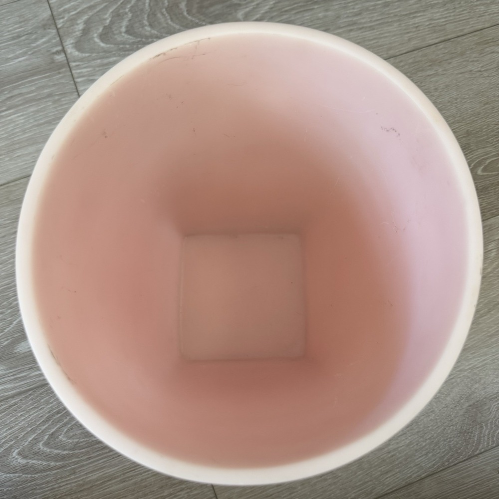 VTG RH Restoration Hardware HEAVY Mini Trash Can Planter Bucket Pink MCM - Picture 7 of 12